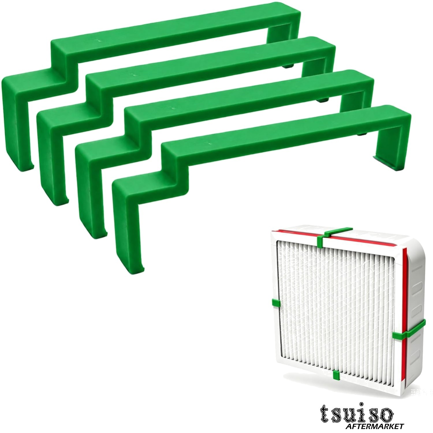 Durable 20 Inch Box Fan Filter Clips - Hassle-Free Mounting Kit | 4 Clips