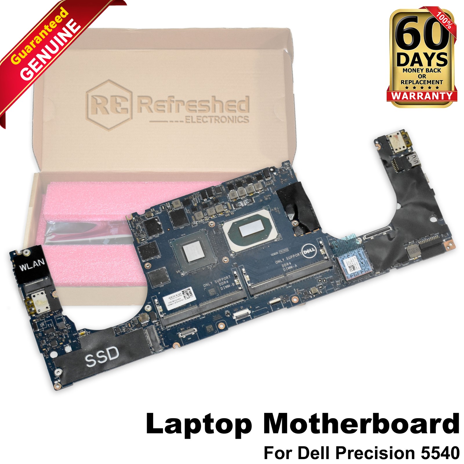Dell Precision 5540 Laptop Motherboard i9-9980HK Nvidia T2000 4GB LA-H331P HCR3F