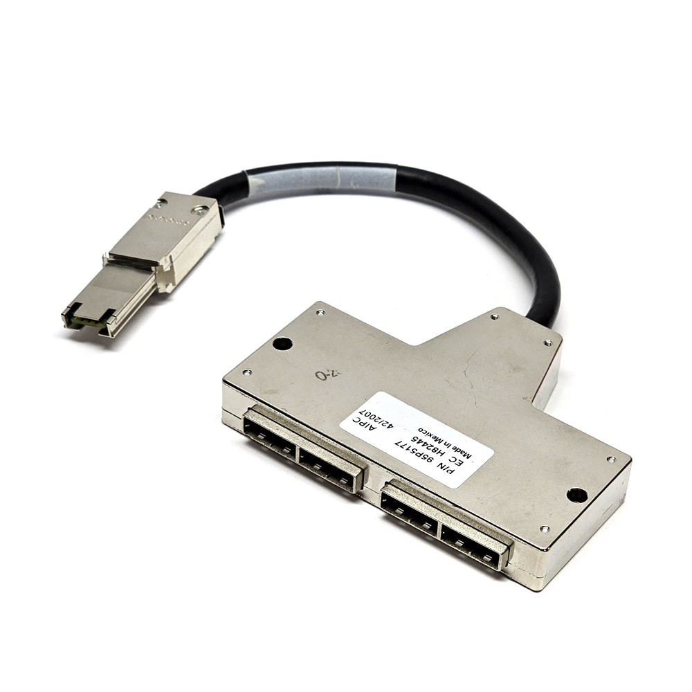 IBM Mini-SAS/Mini-SAS 4-Port 4X Interposer Cable 95P5177 Amphenol Tape Library