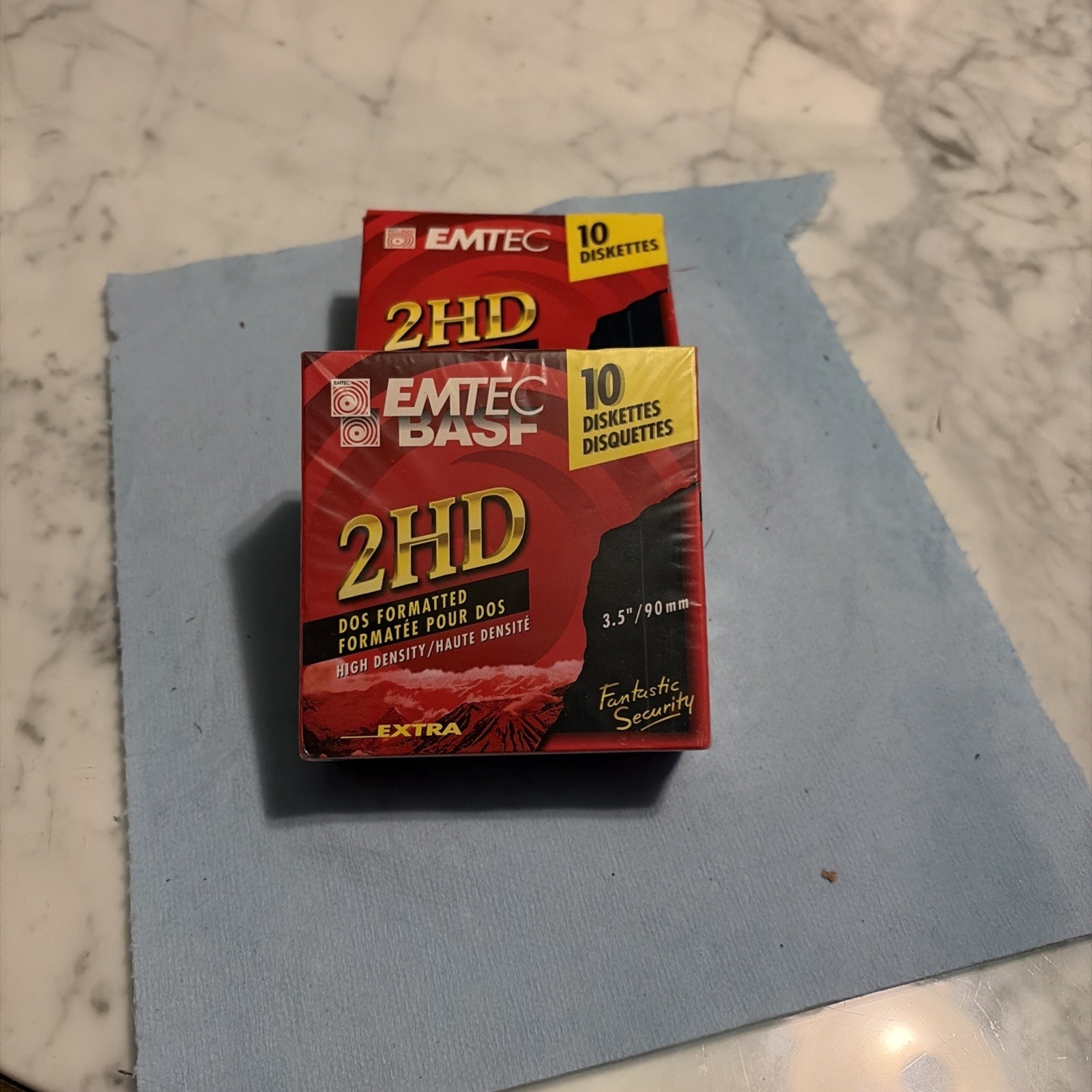 EMTEC 2HD MAC FORMATTED 3.5"/90mm 10 DISKETTES 1 Sealed Package (PC Formatable)