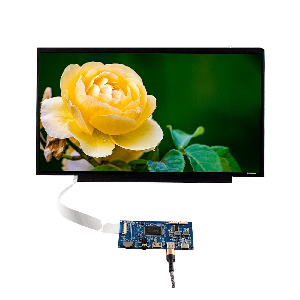 HDUSB C LCD Controller Board+13.3inch eDP 30Pin 1920x1080 IPS LCD Panel