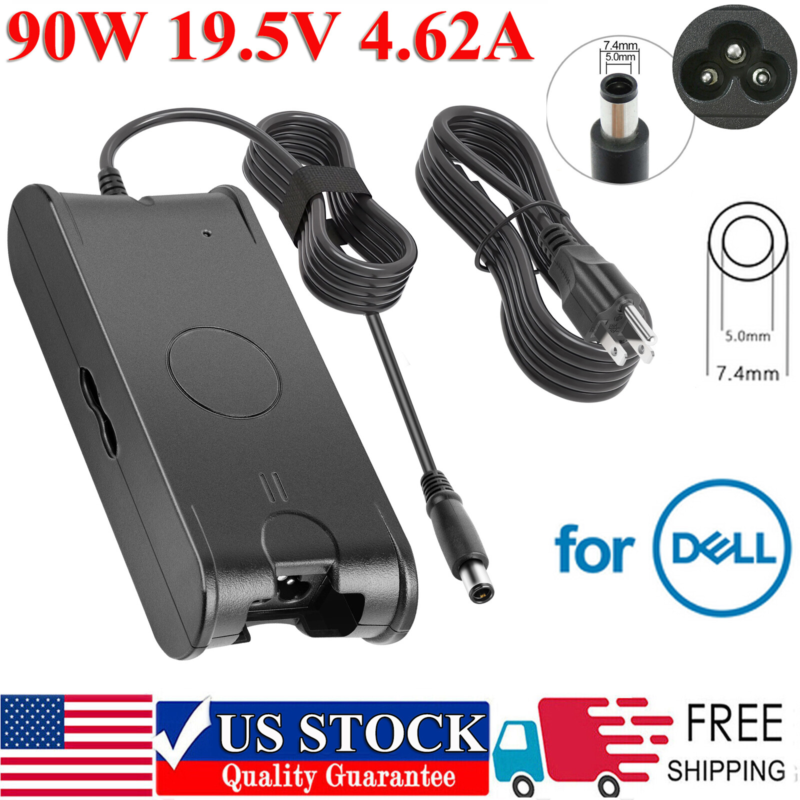 Lot  90W AC Adapter Charger For DELL Latitude 7490 7480 7440 E7450 E7470 E7270