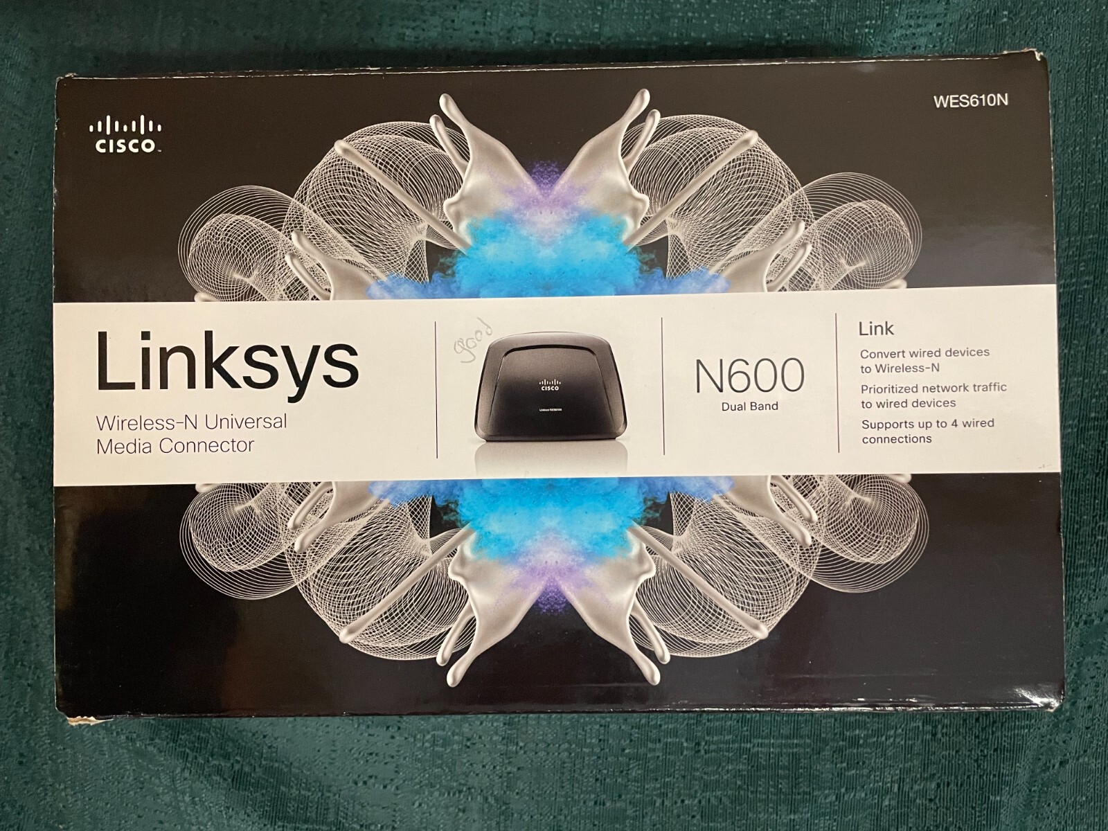 Cisco Linksys WES610N-NP Dual-Band Wireless-N Universal Media Connector