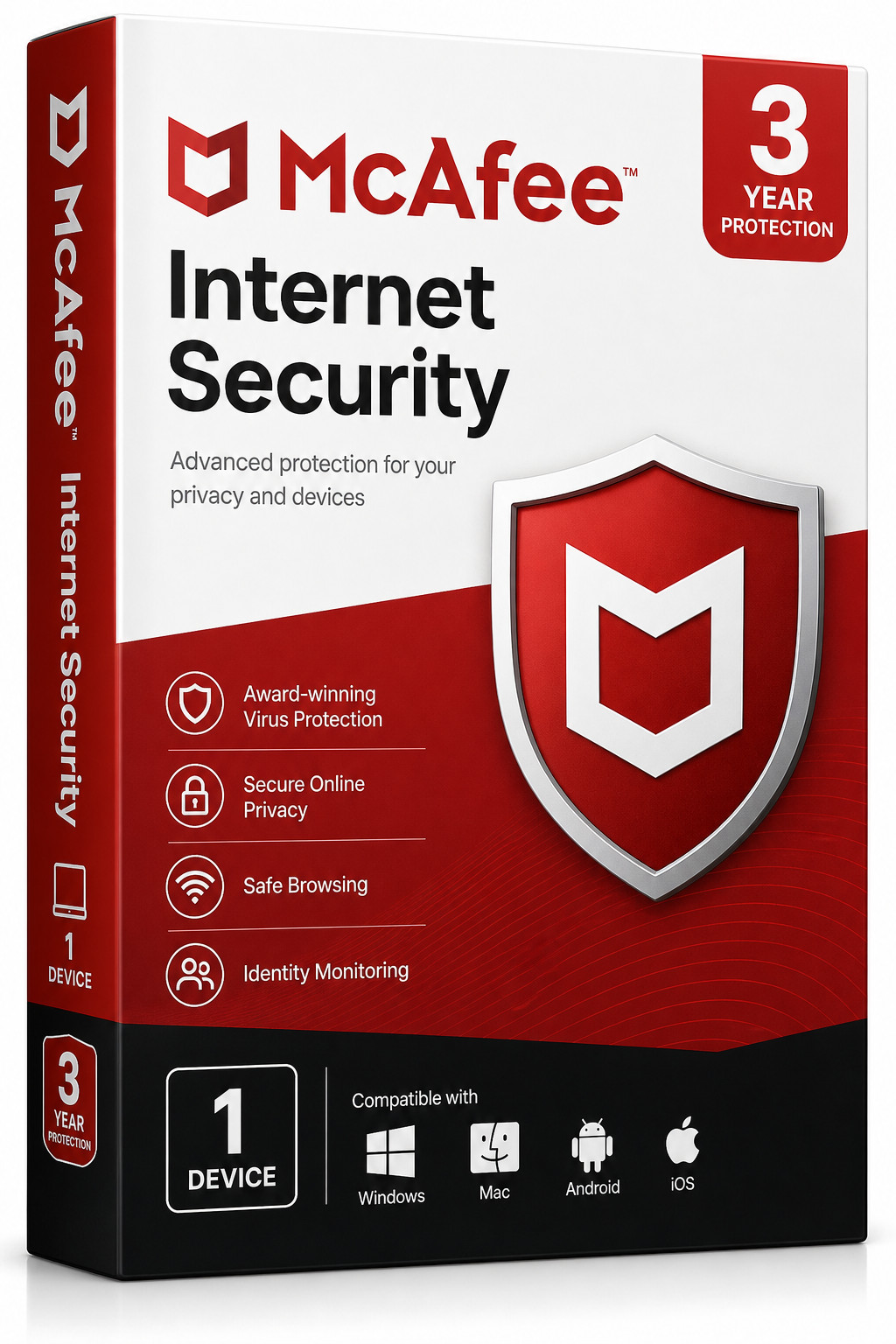 McAfee Internet Security 1 Device 3 Years