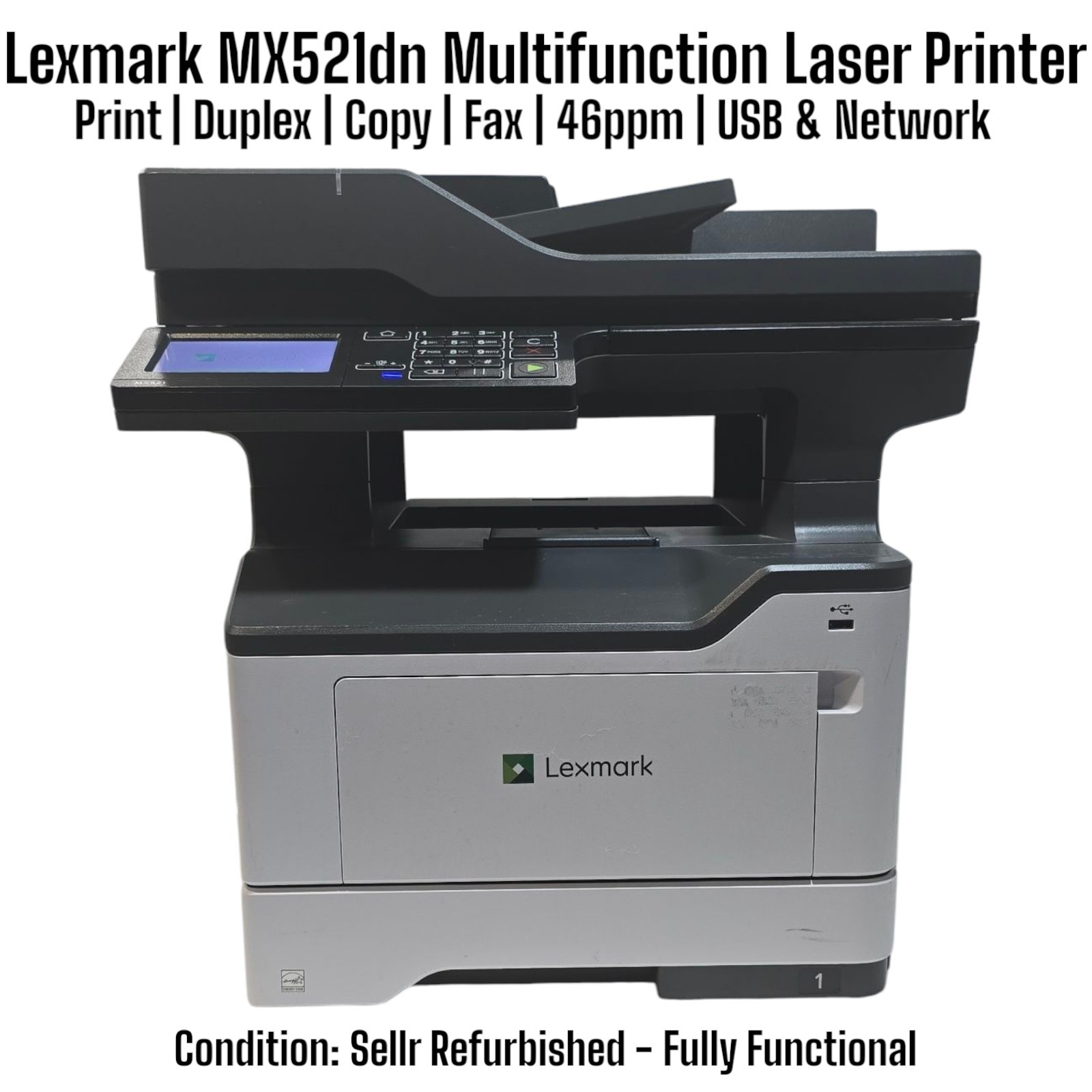 Lexmark MX521de Monochrome Laser Printer 36S0800