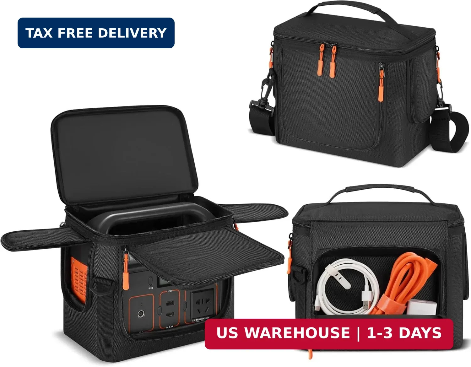 Travel Carrying Case Padded Compatible with Jackery Explorer 300/240/290/290 Plu