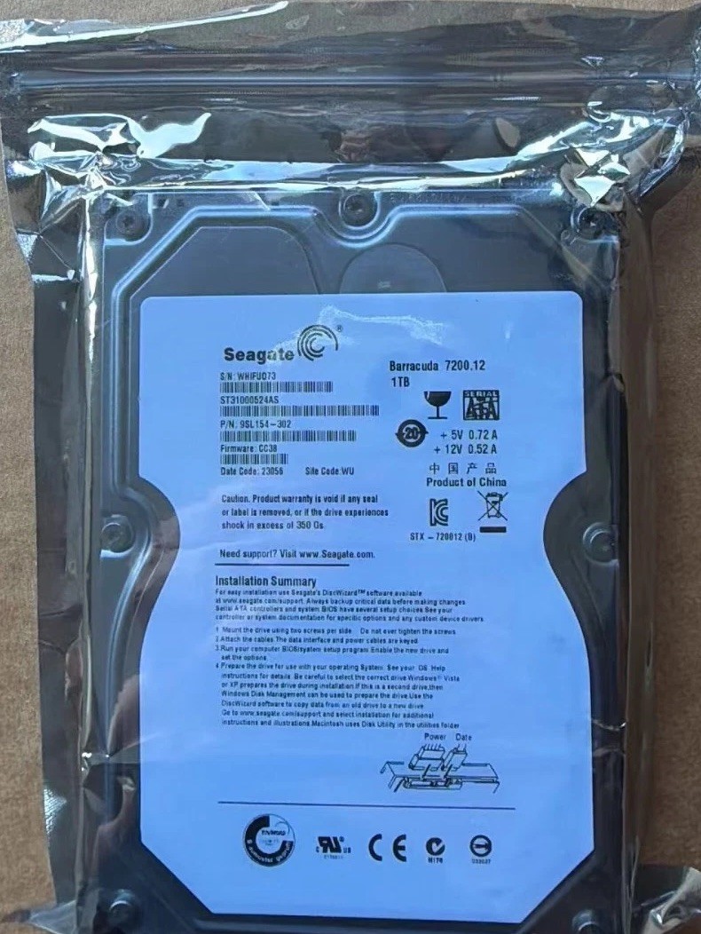 Seagate Barracuda 7200.12 1000GB Internal 7200RPM 3.5" (ST31000 series) HDD
