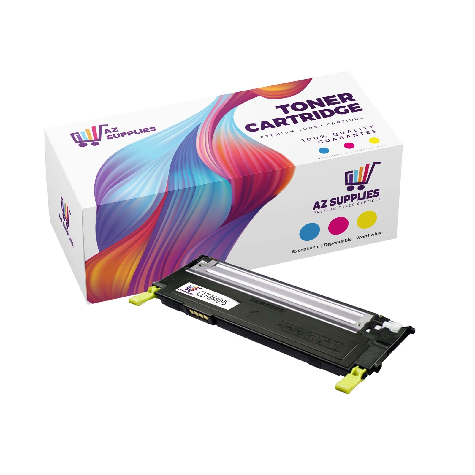 1PK CLT-Y409S YellowTonerCrtdgCompatible Samsung CLP-310N-315W CLX-3175FN-3175FW