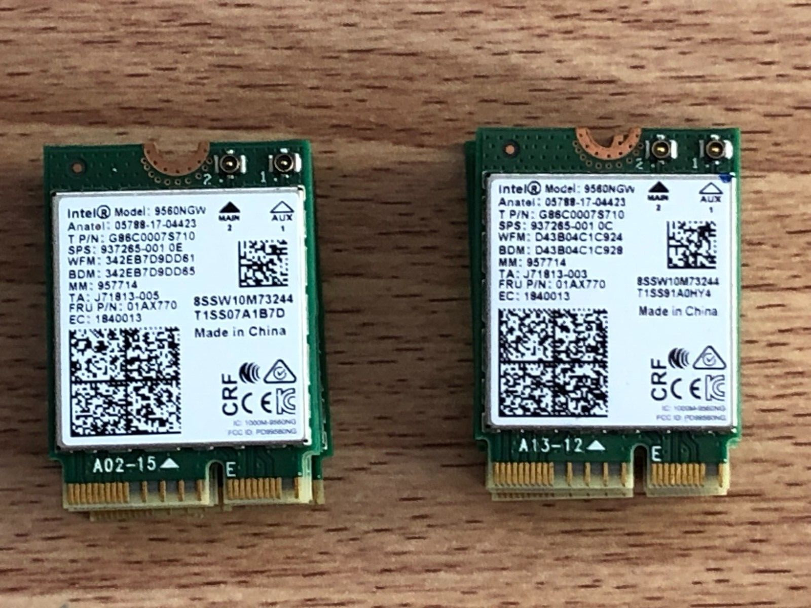 Wi-Fi Wireless Card Board 01AX770 9560NGW LOT of 10