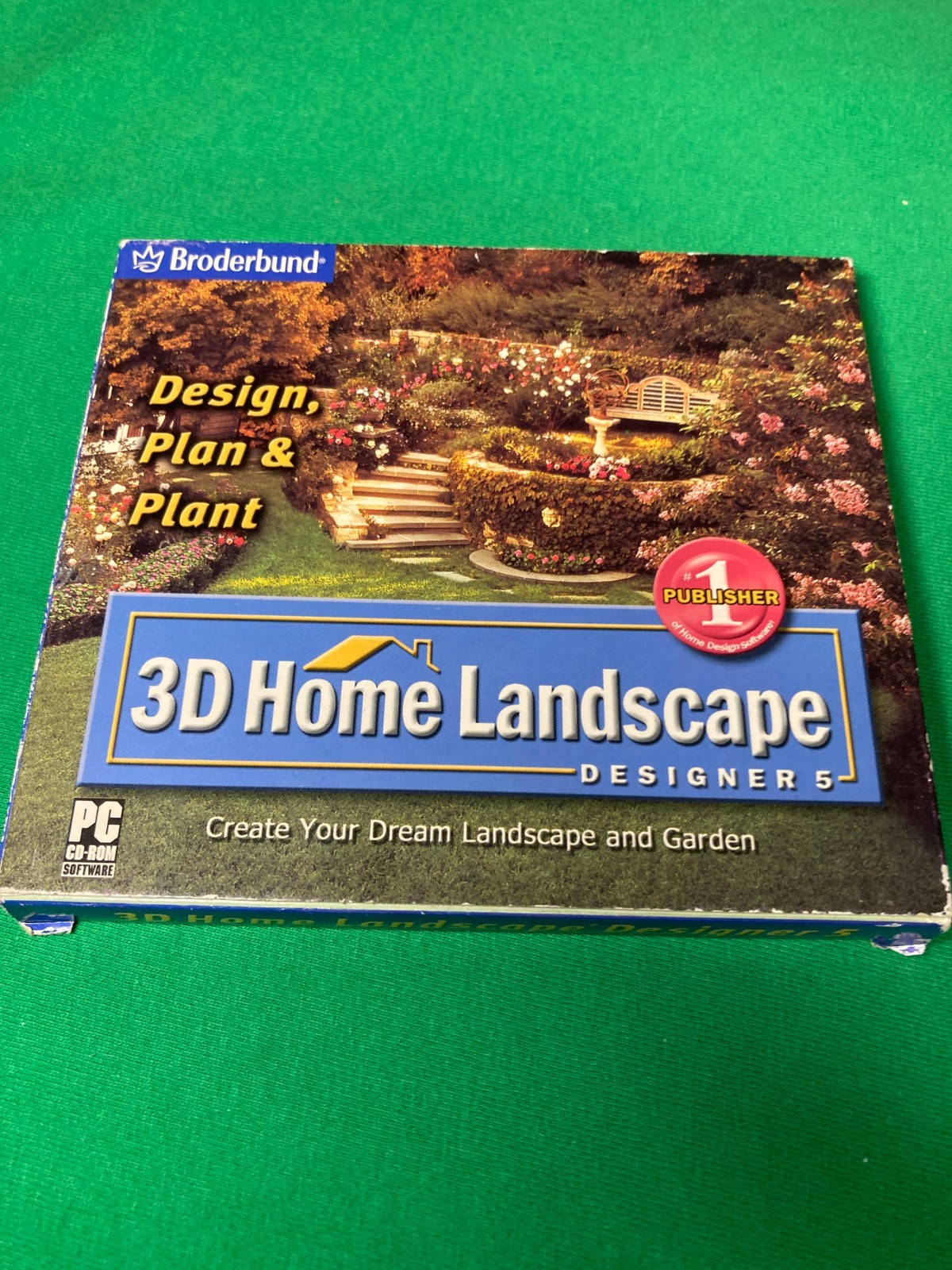 3D Home Landscape Designer 5 (CD-ROM, 2003) PC Win 98/Me/2000/XP Vtg