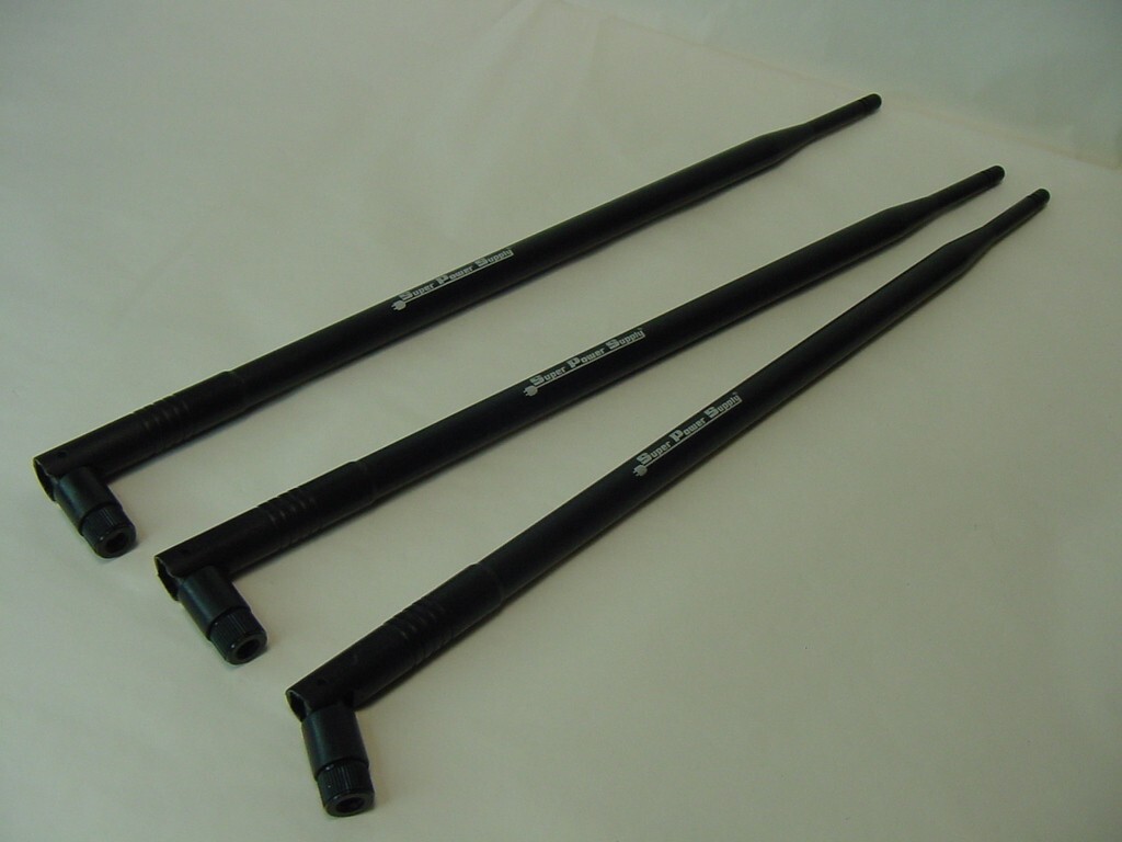 3 LONG RANGE ROUTER ANTENNAS BY SUPER POWER SUPPLY