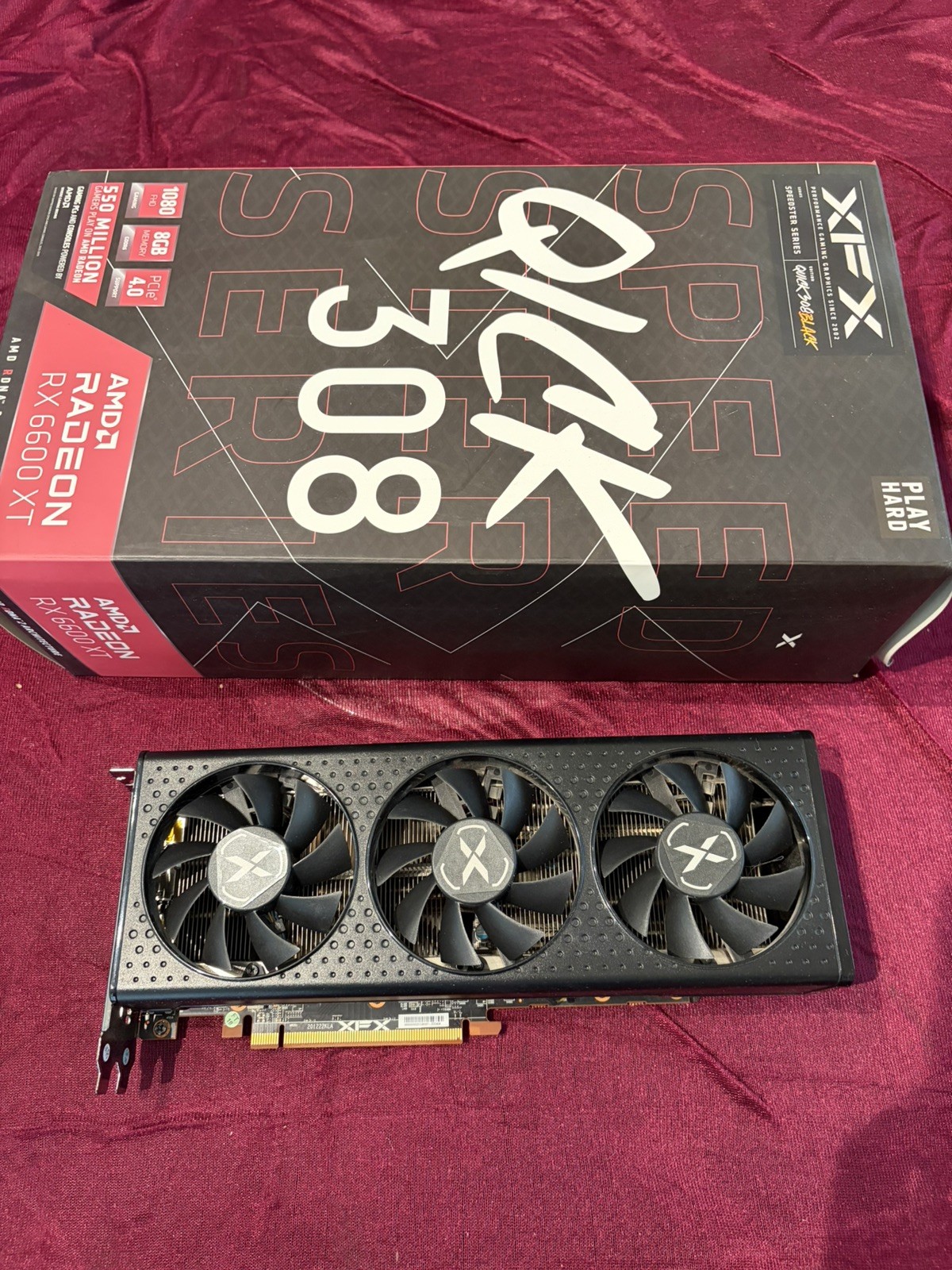 AMD XFX Speedster QICK 308 AMD Radeon™ RX 6600 XT GPU Graphics Card Video 