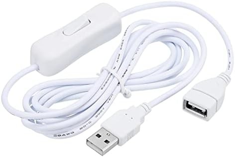 USB Extension Cable with ON/Off Switch 2 Meter USB Male to Female Extension Cord