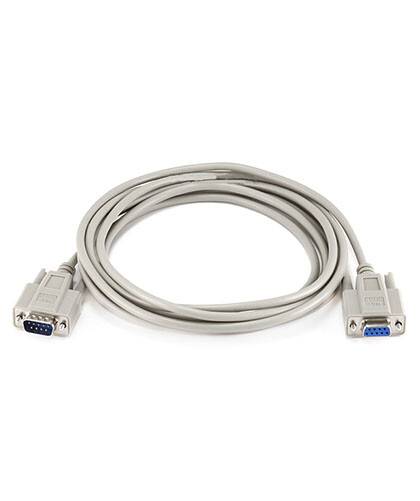 10ft Null Modem Serial RS 232 DB 9 DE 9 Male to Female Molded Cable PC DTE DCE