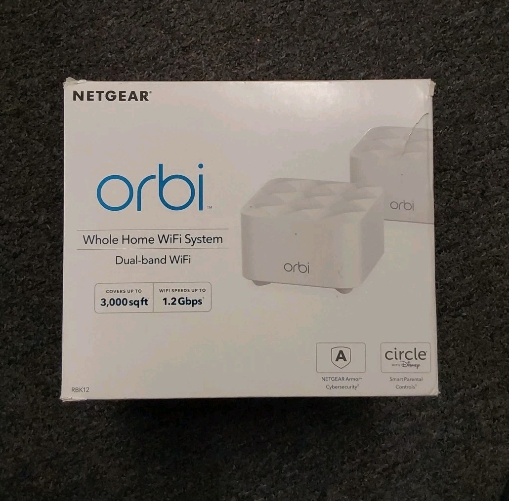 Orbi RBK12 Router Satellite RBR10 RBS10 Netgear Wifi Bundle 1.2Gbps DB