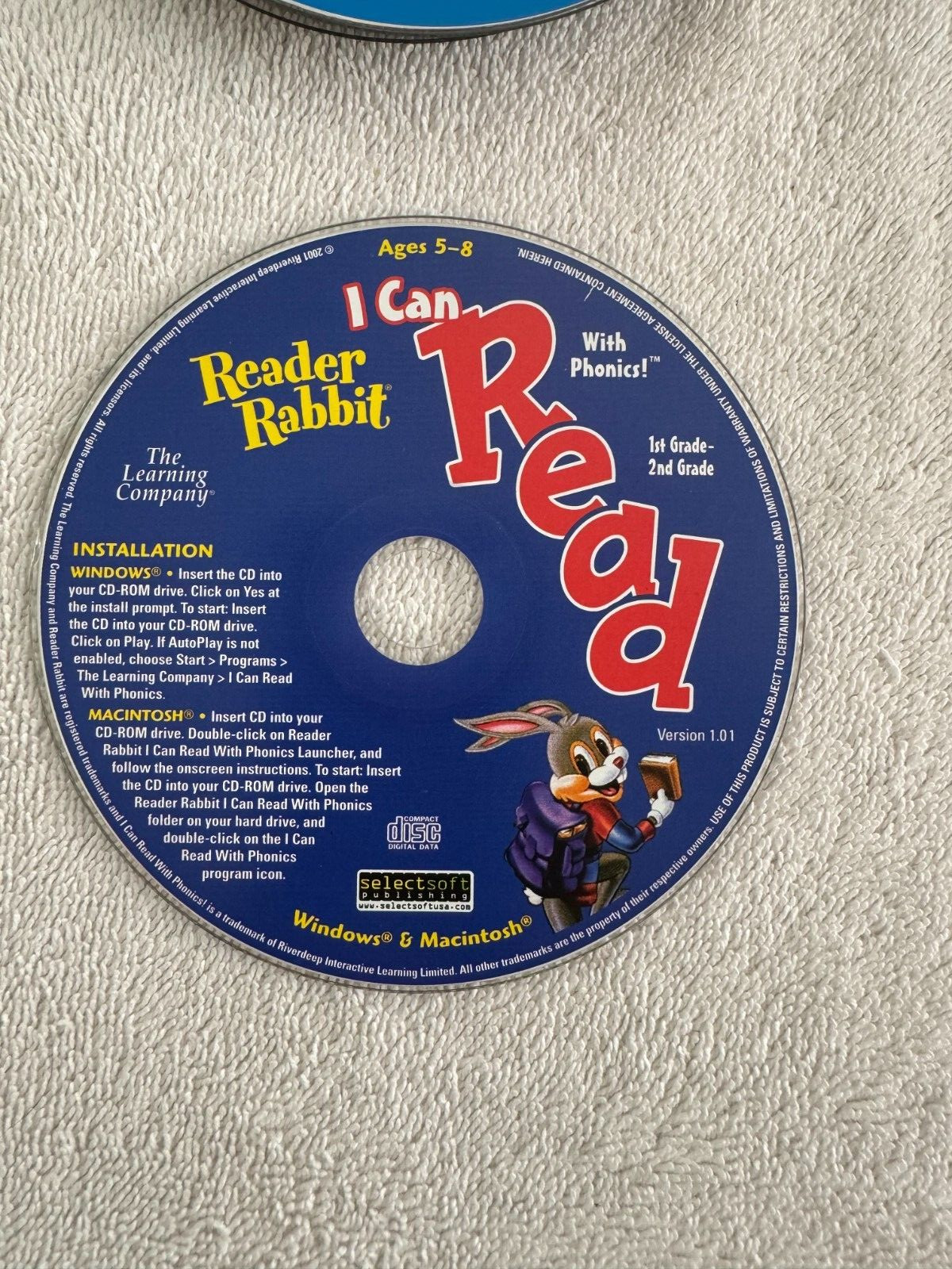 Reader Rabbit I Can Read with Phonics Ages 5-8 [CD-ROM] 2001  Windows 95/98/XP