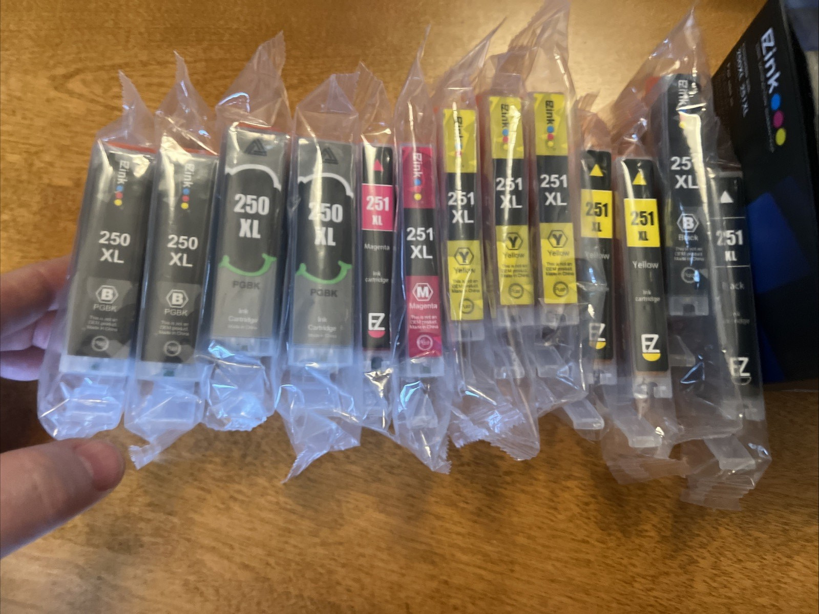 EZink Ink Cartridges PGI250XL, CLI251XL (13 Pack) All Sealed