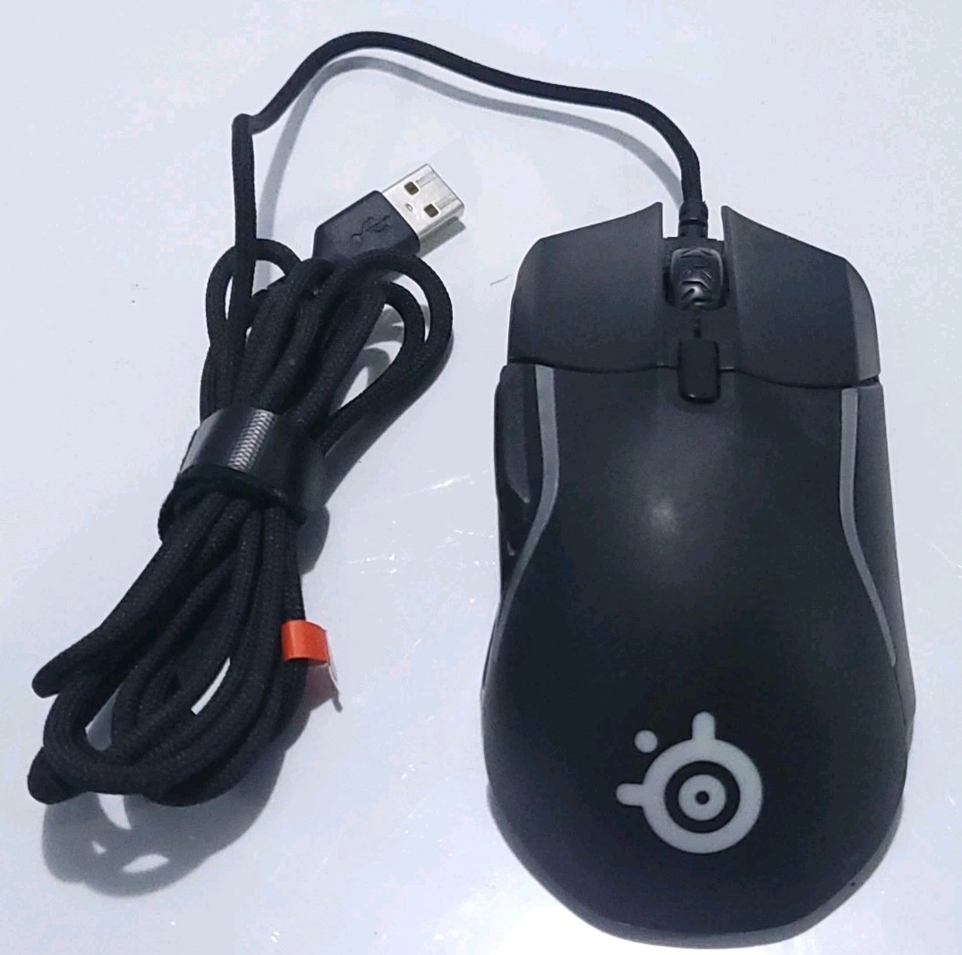 SteelSeries Rival 5 gaming mouse USB wired - Used - F2_