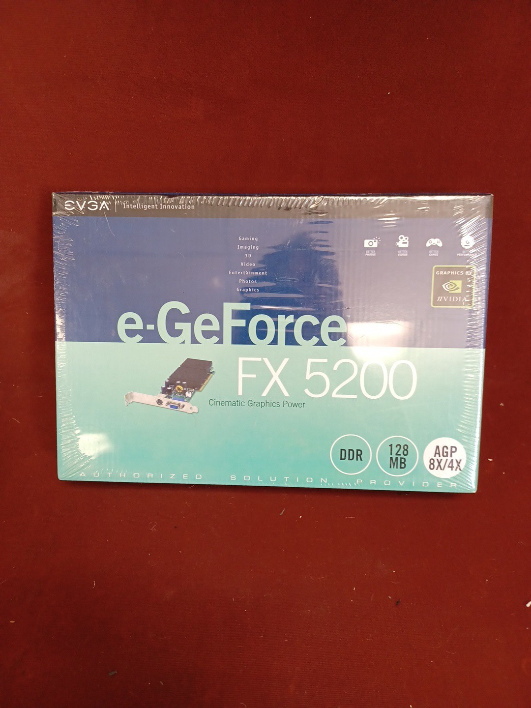 EVGA e-GeForce FX 5200 128MB DDR PCI Graphics Card Factory Sealed 128-P1-N309-BR