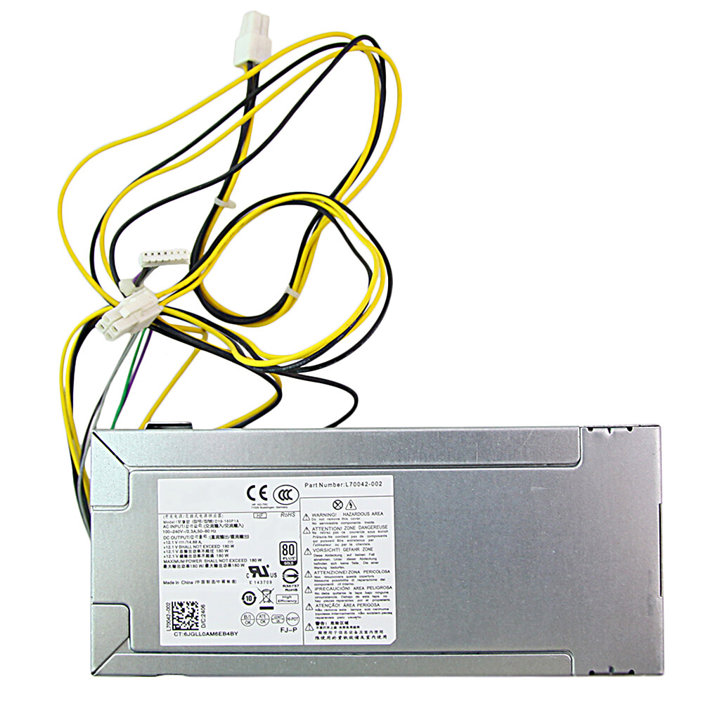180W Power Supply for HP Desktop L70042-002 D19-180P1A M01-F1033wb