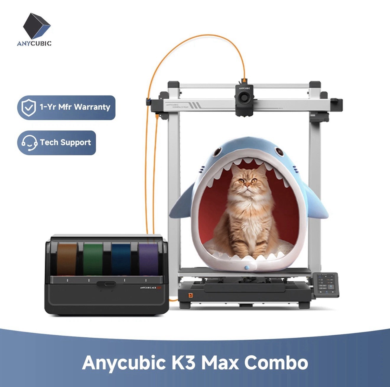 Anycubic Kobra 3 Max Combo 3D Printer + Camera