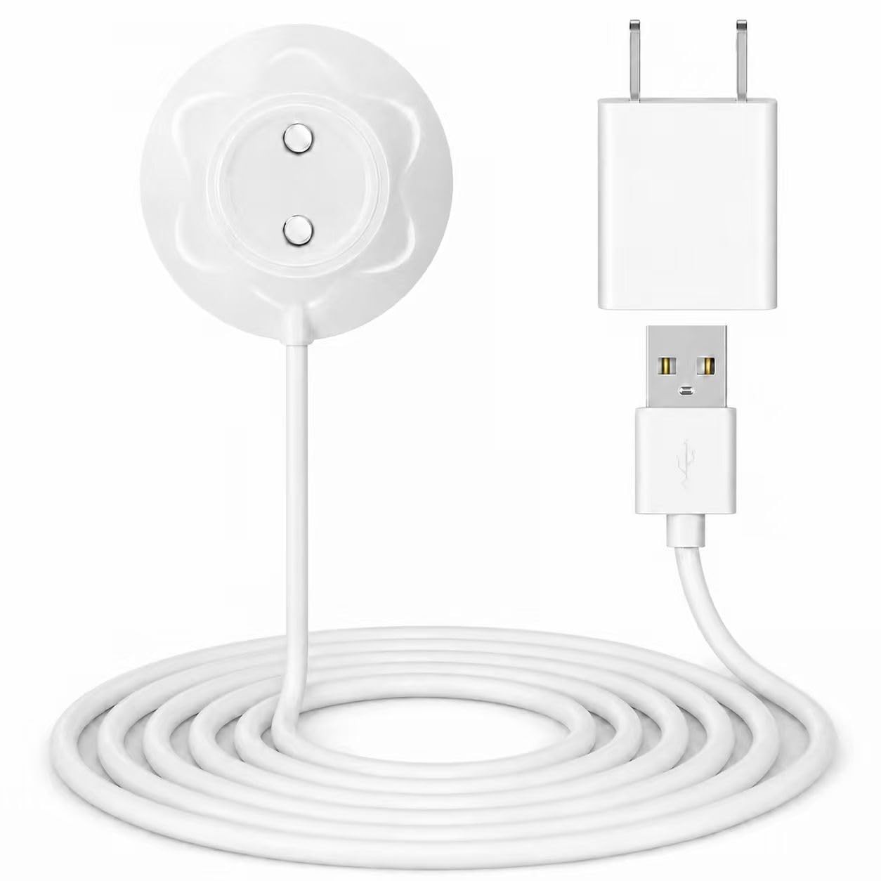 Rose Charger Replacement, USB DC Card 12mm Charger, Cream White Set