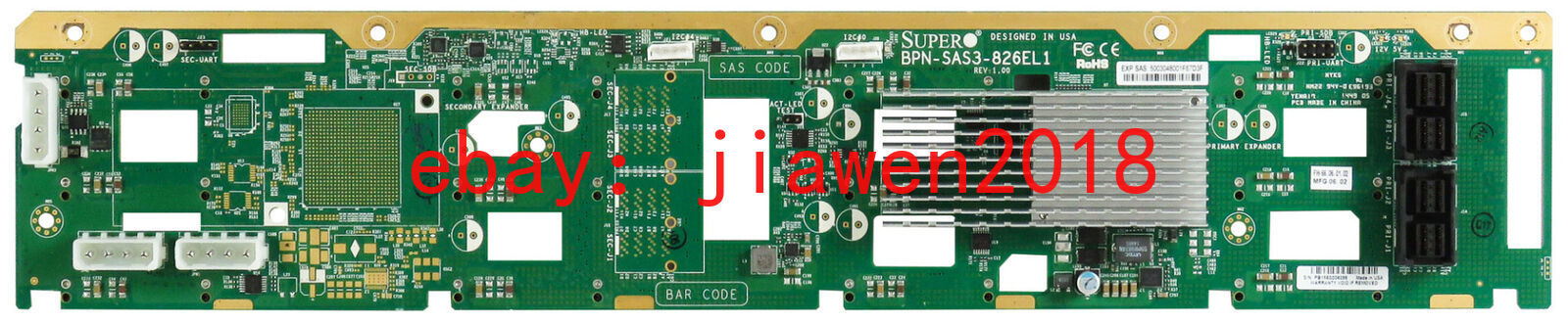 Supermicro Backplane BPN-SAS3-826EL1 12Gbs SAS / SATA 12x LFF SC829U