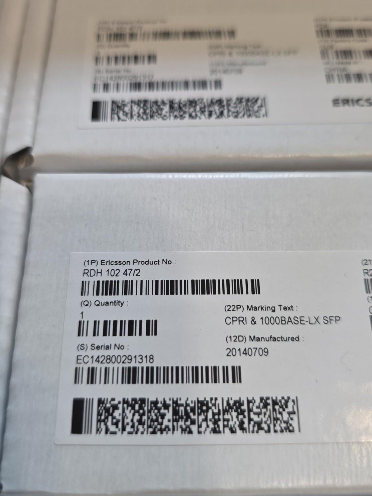 Lot of 36 Ericsson RDH102 47/2  (BG-SD) LOT OF 36