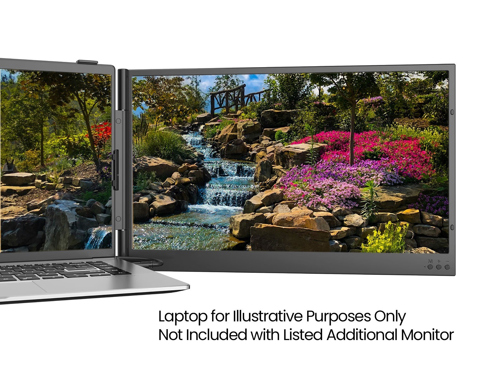 Laptop Extended 14" Monitor - 1080p - Extend or Duplicate Mode