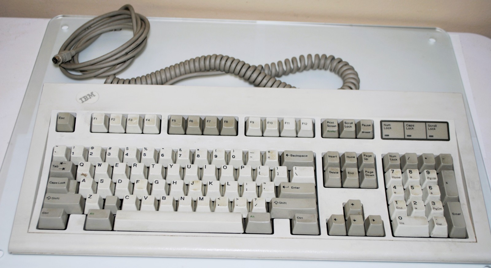 Vintage IBM Mechanical Keyboard Clickity Clack Model M F2 1987 Made USA Computer