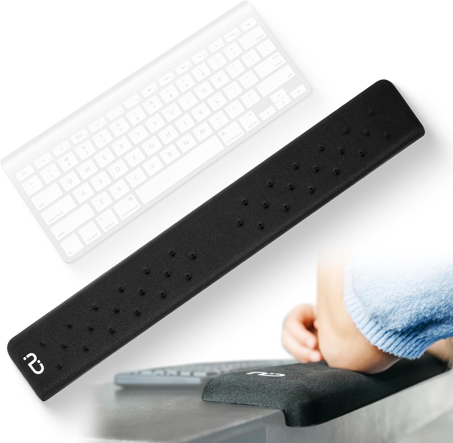 EdgeRest L-Shaped Desk Long Wrist Rest, Elbow Forearm & Wrist Comfort