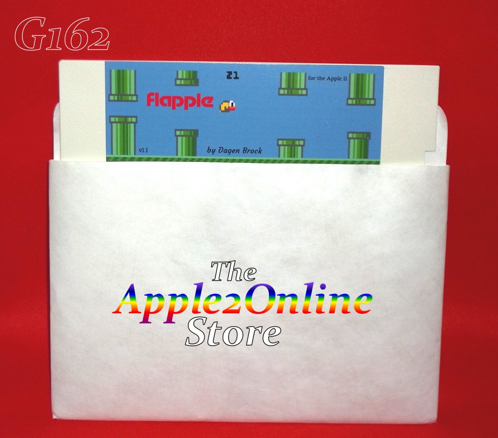 ✅ 🍎 FLAPPLE - Arcade Game for the Apple II+, IIe, IIc & IIGS💕