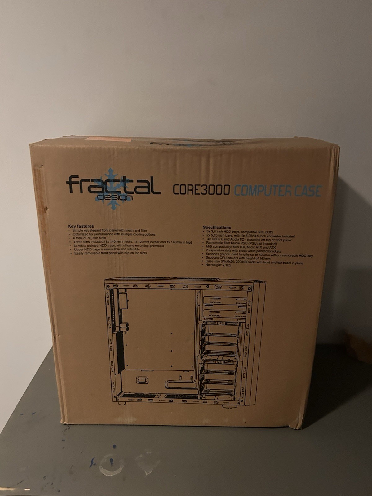 Fractal Design Core 3000 Tower Black