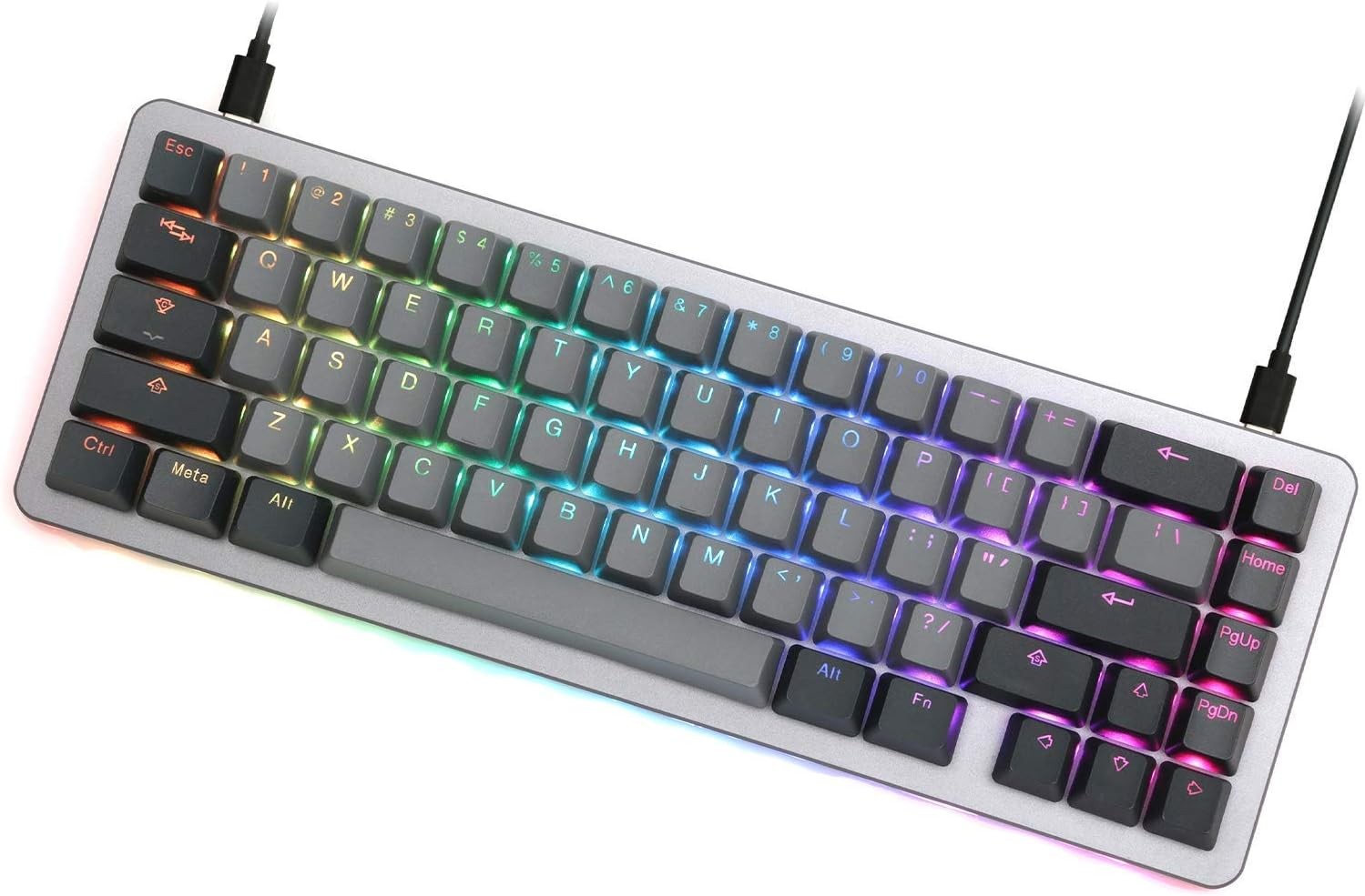 DROP ALT V2 Wired Mechanical Keyboard 65% RGB - Space Gray, Gateron Yellow KS-3