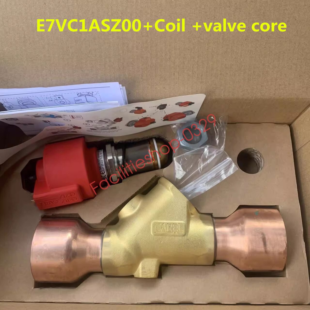 1set NEW CAREL Electronic Expansion Valve E7VC1ASZ00 Coil and valve core