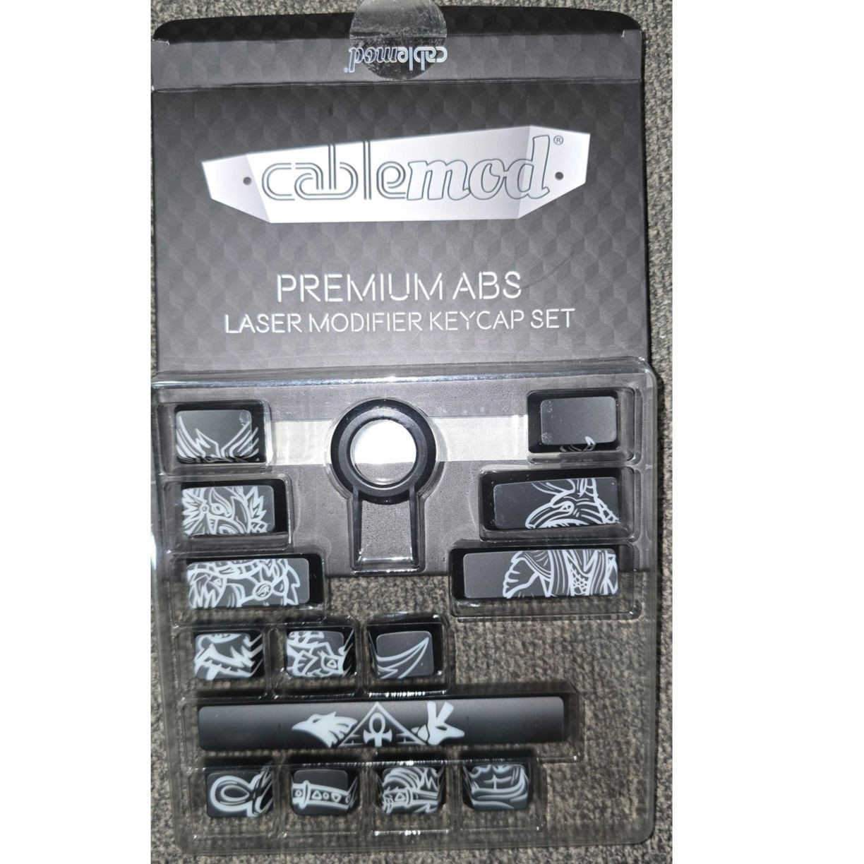 Cablemod premium ABS laser modifier keycap set Horus vs Seth