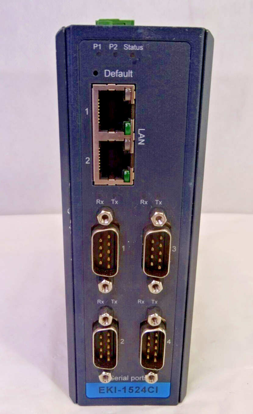 ADVANTECH EKI-1524CI-BE SERIAL DEVICE SERVER, For Parts/ Repair