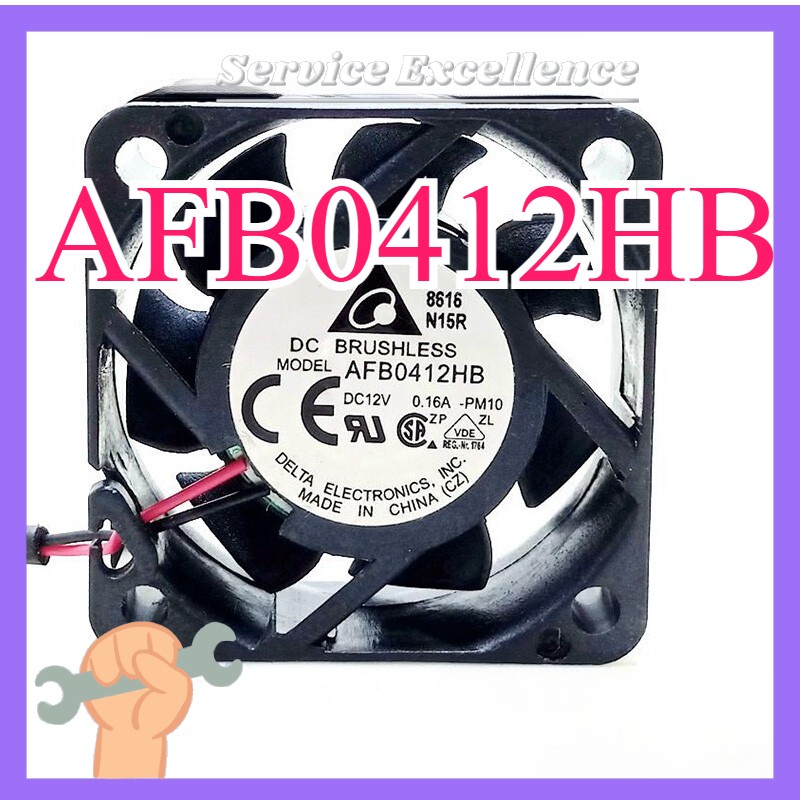 One for Delta AFB0412HB 12V DC 0.16A Fan Fast Shipping 40*40*15mm 2Pin AFB0412HB