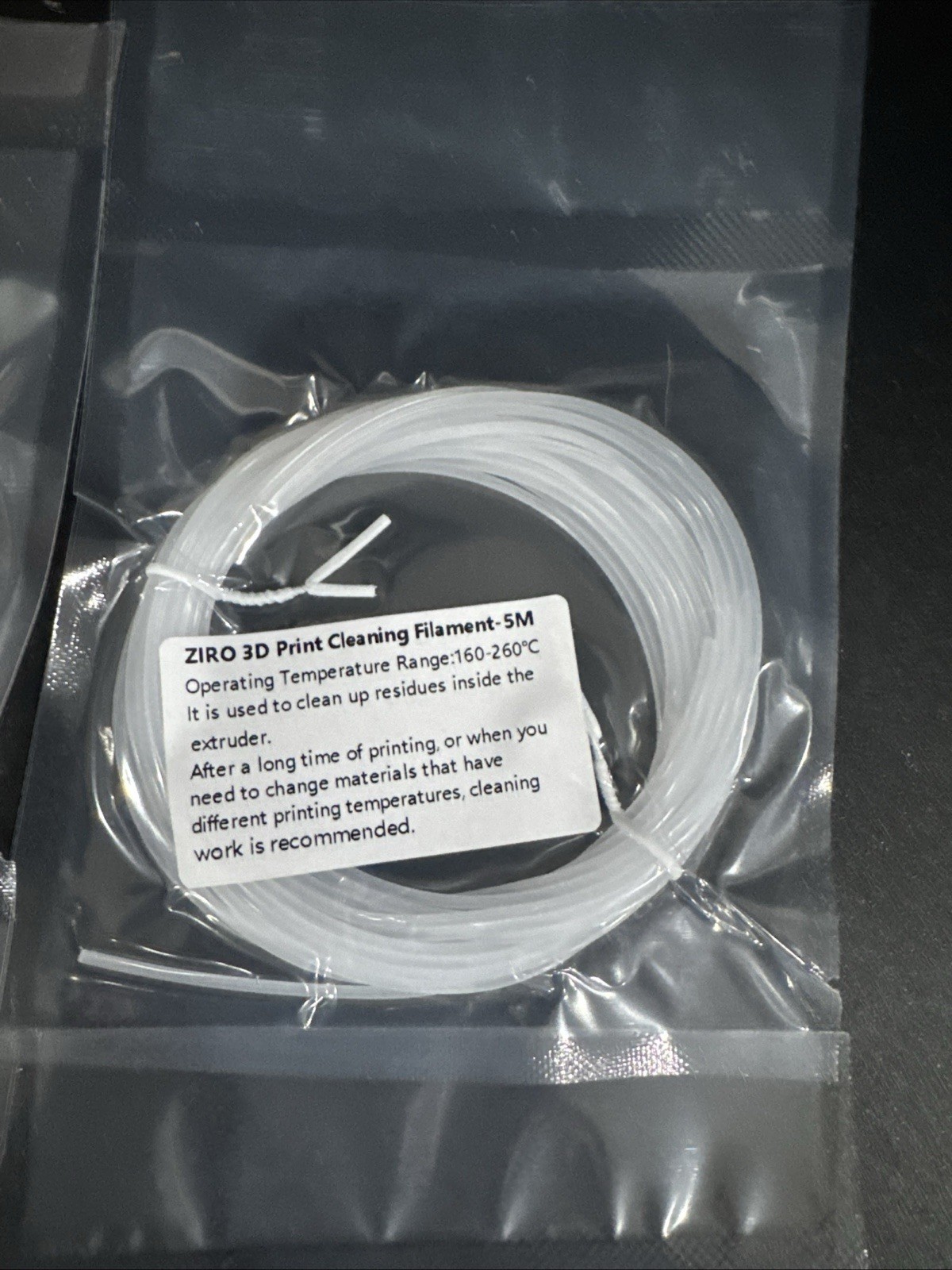 1 Pack of 3D Printer Cleaning Filament - 5M