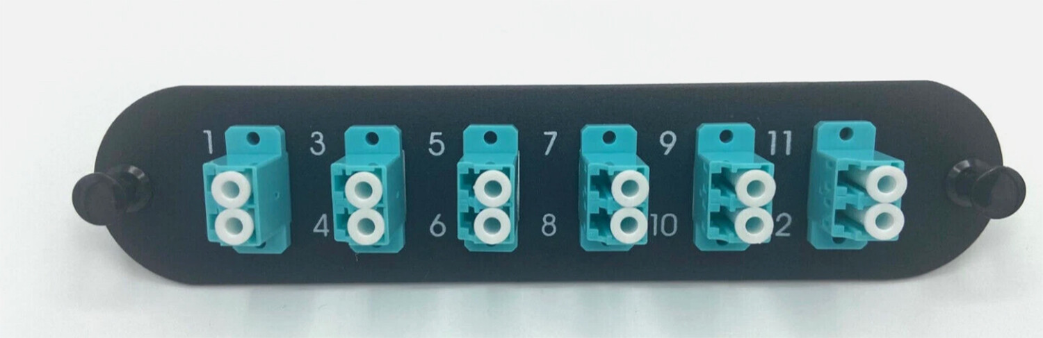 CCH-CP12-E4 Compatible Fiber Adapter Panel 12 PORTS LC MM OM3 OM4 10 GIG