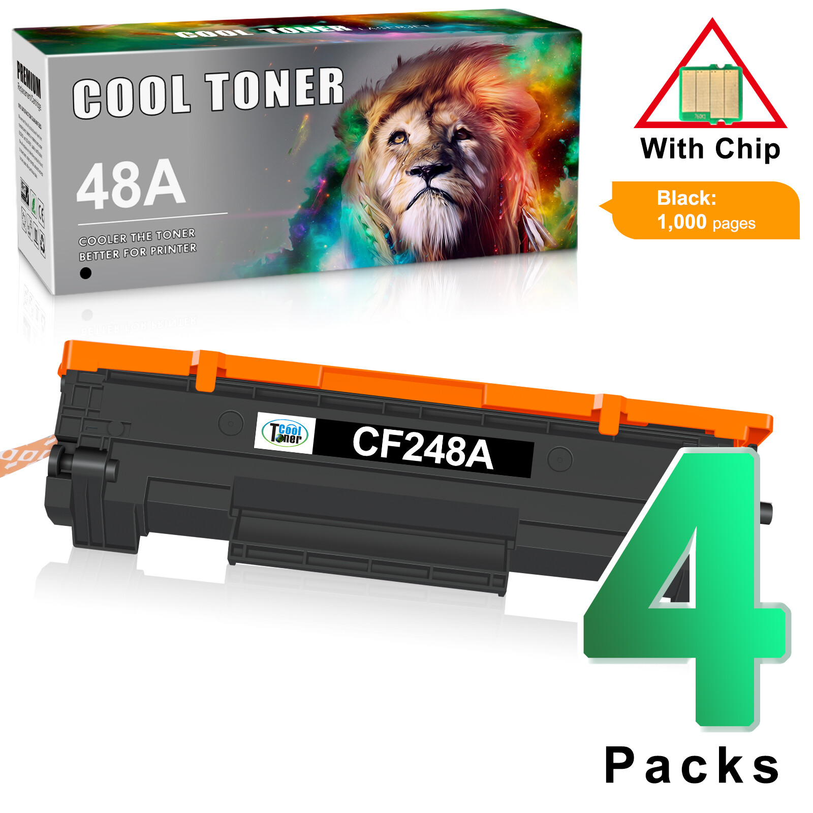 1-10PK 48A CF248A Toner Compatible With HP LaserJet Pro M15w M15a M16w M28w Lot