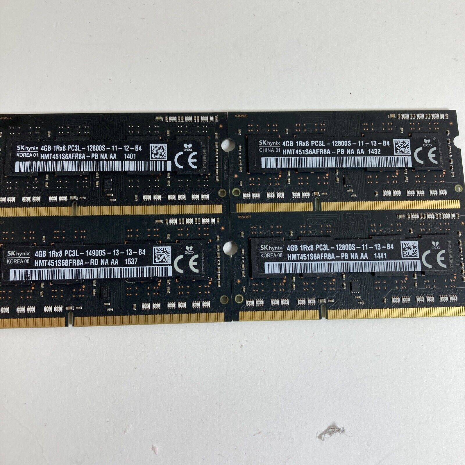 SKhynix 16GB (4X4GB) 1Rx8 PC3L-14900S COMPUTER RAM Memory HMT451S6BFR8A-RD GOOD