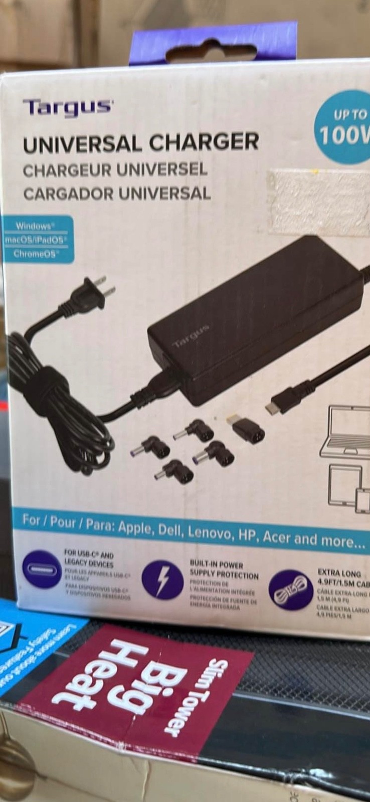 Universal Laptop Charger Adapter - Black