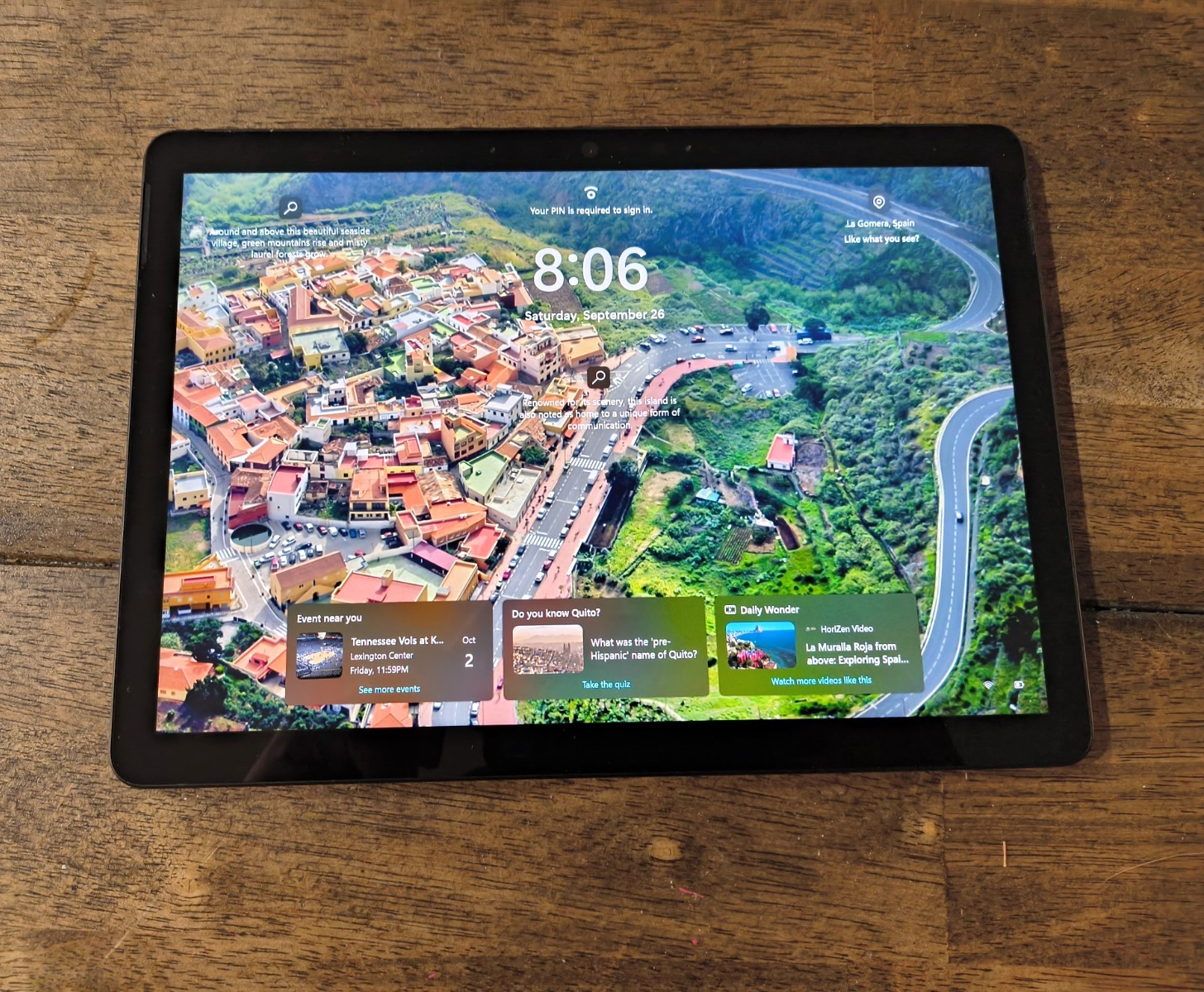 Microsoft Surface Go 3 10.5" Tablet 8GB 119GB Windows 11 Black Kickstand
