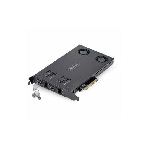 Startech 2M2-REMOVABLE-PCIE DUAL M.2 NVME SSD TO PCIE X8 REMOVABLE MOBILE RACK/B