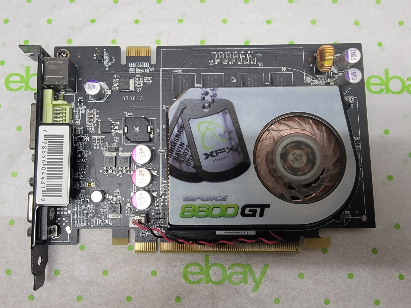 XFX NVIDIA GeForce 8600 GT 512MB PCIe DDR2 Video Card - FAN TURNS SLOW