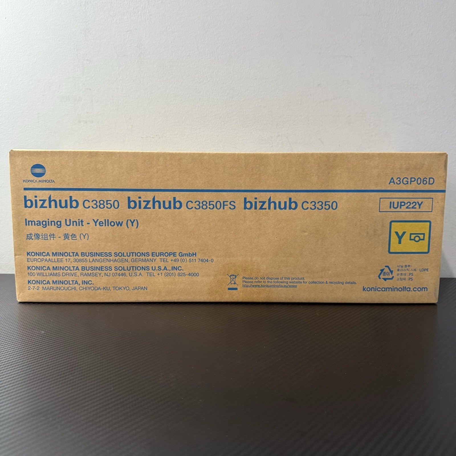 Konica Minolta IUP22 Yellow Imaging Unit for Bizhub C3350 C3850 New