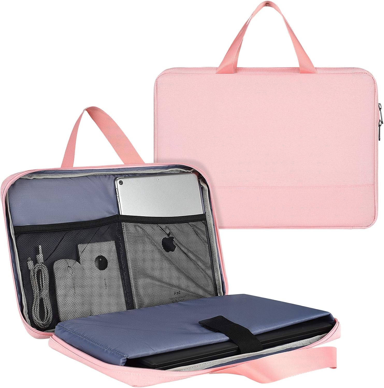 Women’s Laptop Briefcase 17-17.3 Inch Pink Bag TSA Sleeve for HP Envy 17.3