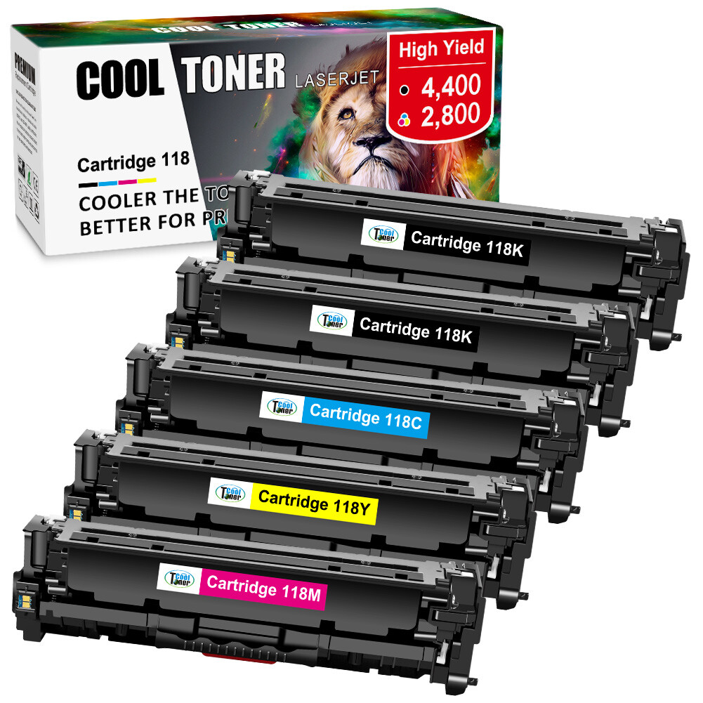 Canon 118 Toner Cartridge for Color ImageCLASS MF8580CDW MF8380CDW MF726CDW LOT