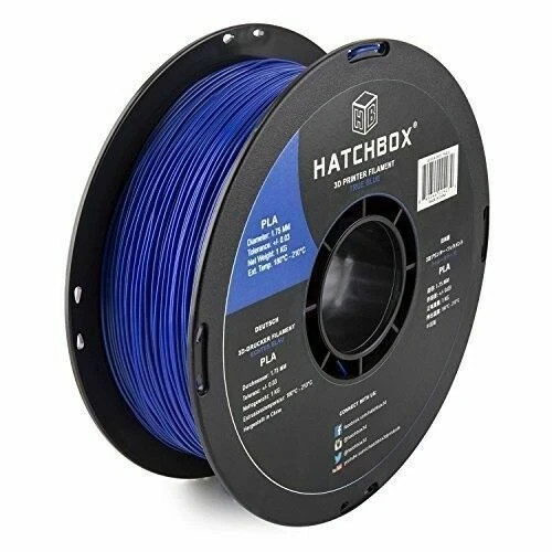 HATCHBOX PLA 1.75 mm 3D Printer PLA Filament in Blue 1kg Spool Sealed New